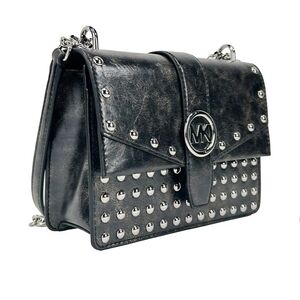 Michael Kors Black Studded Crossbody Bag